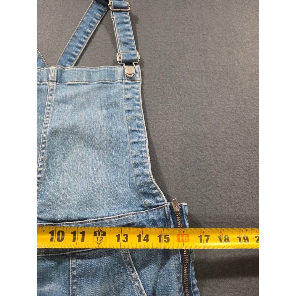Madewell Denim Overalls Blue Medium Wash Skinny Stretch Jeans Casual XL A008858 - Picture 12 of 12